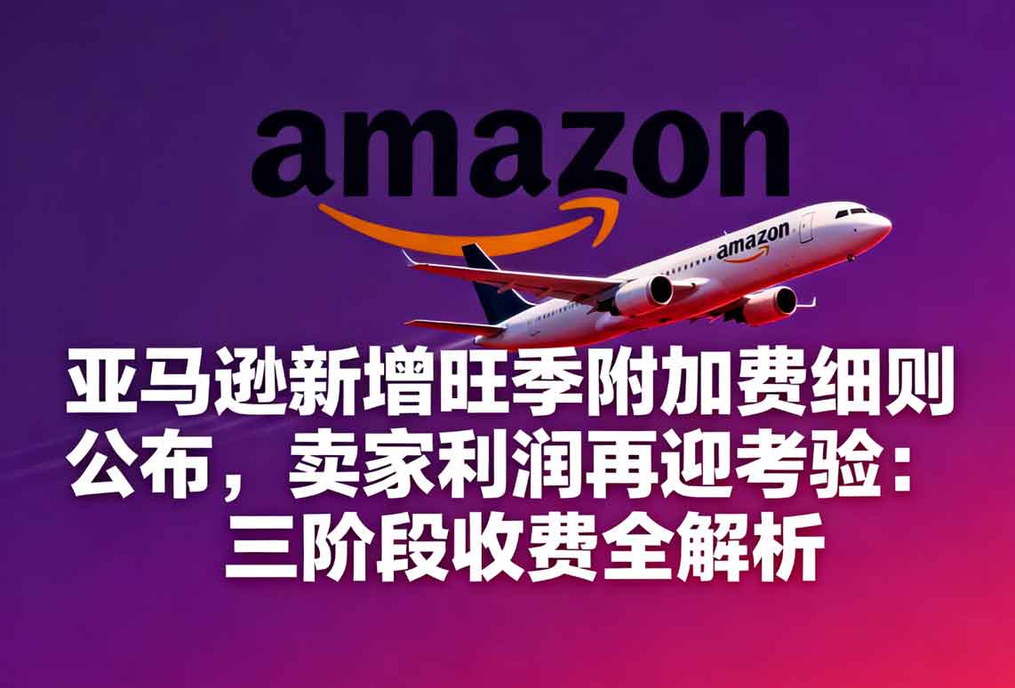 亞馬遜新增旺季附加費細則公布，賣家利潤再迎考驗：三階段收費全解析